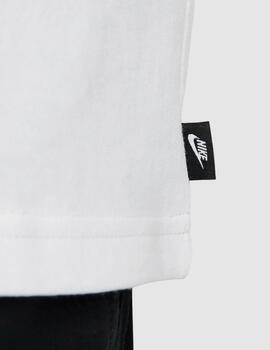 Camiseta Nike blanca basica premium hombre
