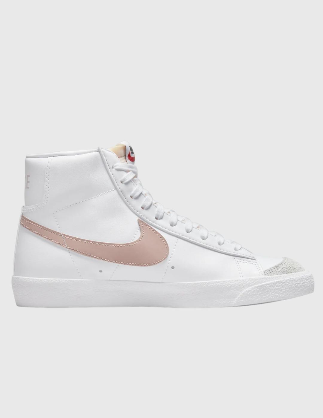 Zapatillas Nike Blazer Mid´ 77 Blanco/Rosa Mujer