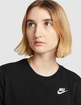 Camiseta Nike Sportswear Club  Negra para Mujer