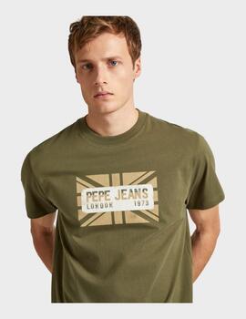 Camiseta Peep Jeans Hombre Credick Verde