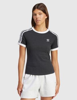 Camiseta Adidas Gris/Blanco Mujer