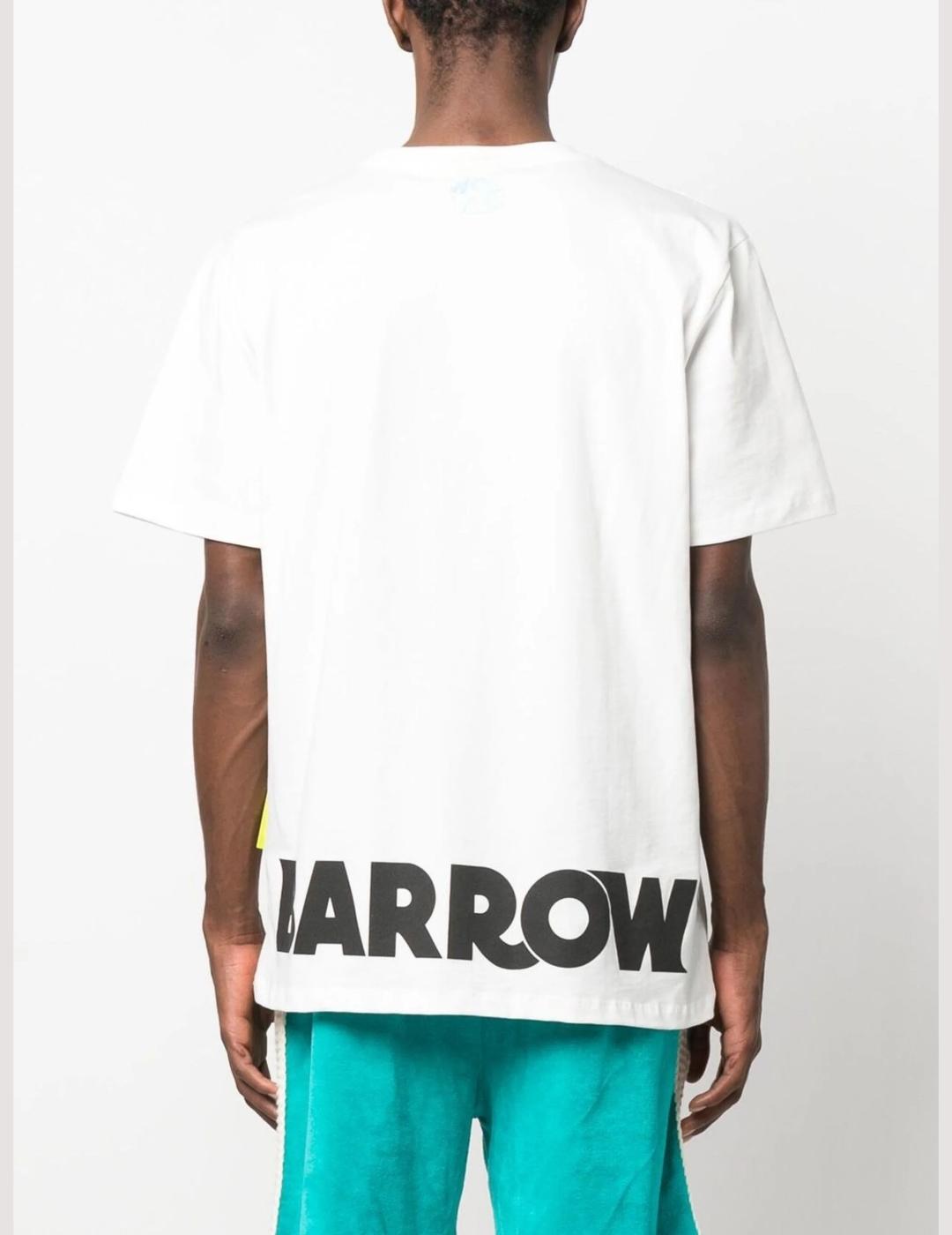 Camiseta blanca Barrow logo cara en pequeño