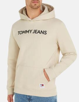 Sudadera Tommy Jeans Classics Hoodie Beige Hombre