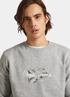 Sudadera Pepe Jeans Hombre Roswell Gris