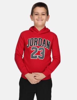 Sudadera Jordan con capucha  para Niños color rojo