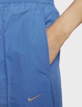 Pantalon Nike azul nylon para mujer