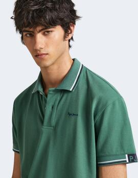 Polo Pepe Jeans Hombre Harley Verde
