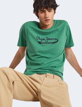 Camiseta Pepe Jeans Hombre Claude Verde