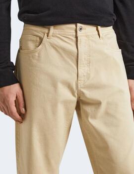 Pantalones Pepe Jeans Hombre Slim 5 Pockets Beige