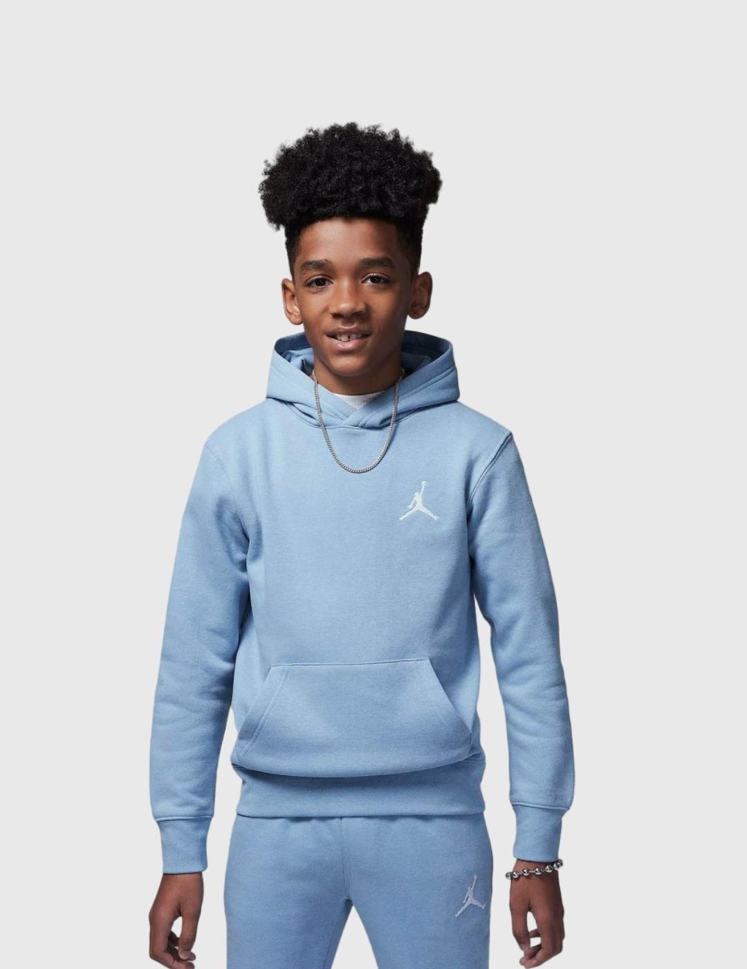 Sudadera con capucha Jordan azul para Nino