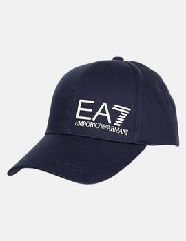 Gorra EA7 azulón logo blanco unisex