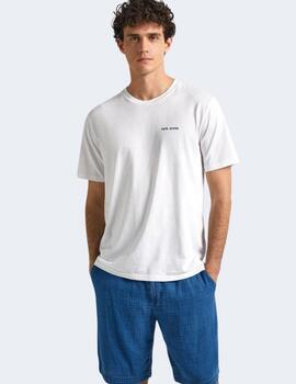 Camiseta Pepe Jeans Hombre Blanca Callum