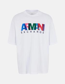 Camiseta Armani Exchance blanco Logo C  hombre