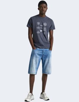 Camiseta Pepe Jeans Hombre Chay Gris