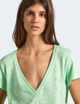 Camiseta Pepe Jeans Mujer Verde Menta Leighton