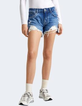 Shorts Pepe Jeans Mujer RElaxed Mw Denim