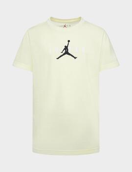 Camiseta Jordan amarillo pastel junior unisex