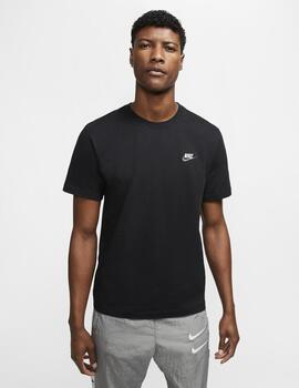 Camiseta Nike Sportswear Club Negra Hombre