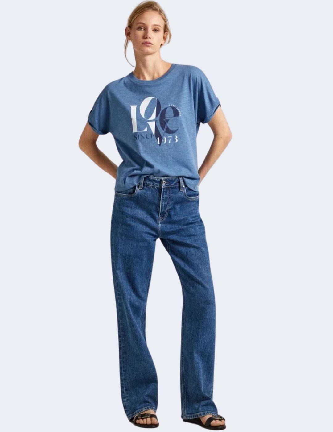 Camiseta Pepe Jeans Mujer Jax Azul
