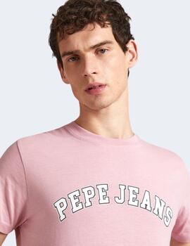 Camiseta Pepe Jeans Hombre Clement Rosa