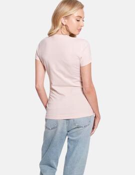 Camiseta Guess rosa SCRIPT para mujer