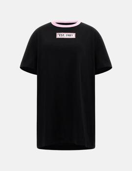Camiseta Guess negra mesh mujer