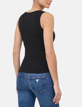 Camiseta Guess negra Tank top para mujer