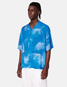 Camisa Armani Exchange azul flower hombre