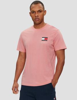 Camiseta Tommy Jeans Slim Essential Rosa Hombre