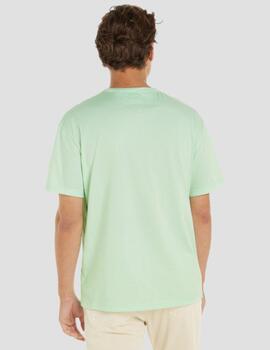 Camiseta Tommy Jeans Regular Corp Tee Verde Hombre