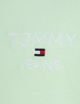 Camiseta Tommy Jeans Regular Corp Tee Verde Hombre