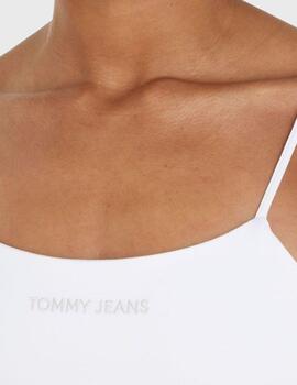 Camiseta de tirantes Tommy Jeans Blanca Mujer