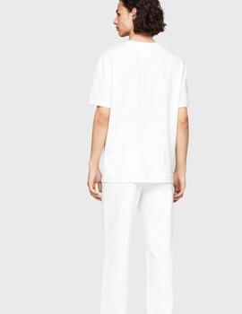 Camiseta Tommy Jeans blanca Varsit para hombre