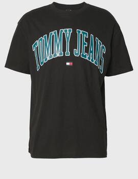 Camiseta Tommy Jeans negra PopColor hombre