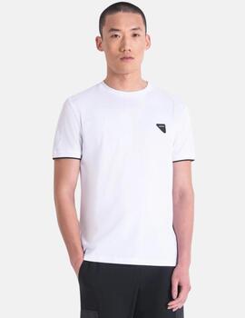 Camiseta Antony Morato blanca logo goma para hombr