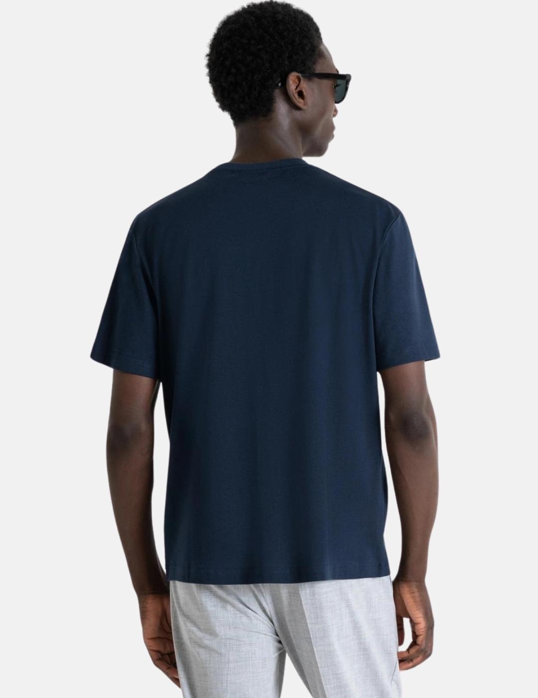 Camiseta Antony Morato azul AM bordado para hombre