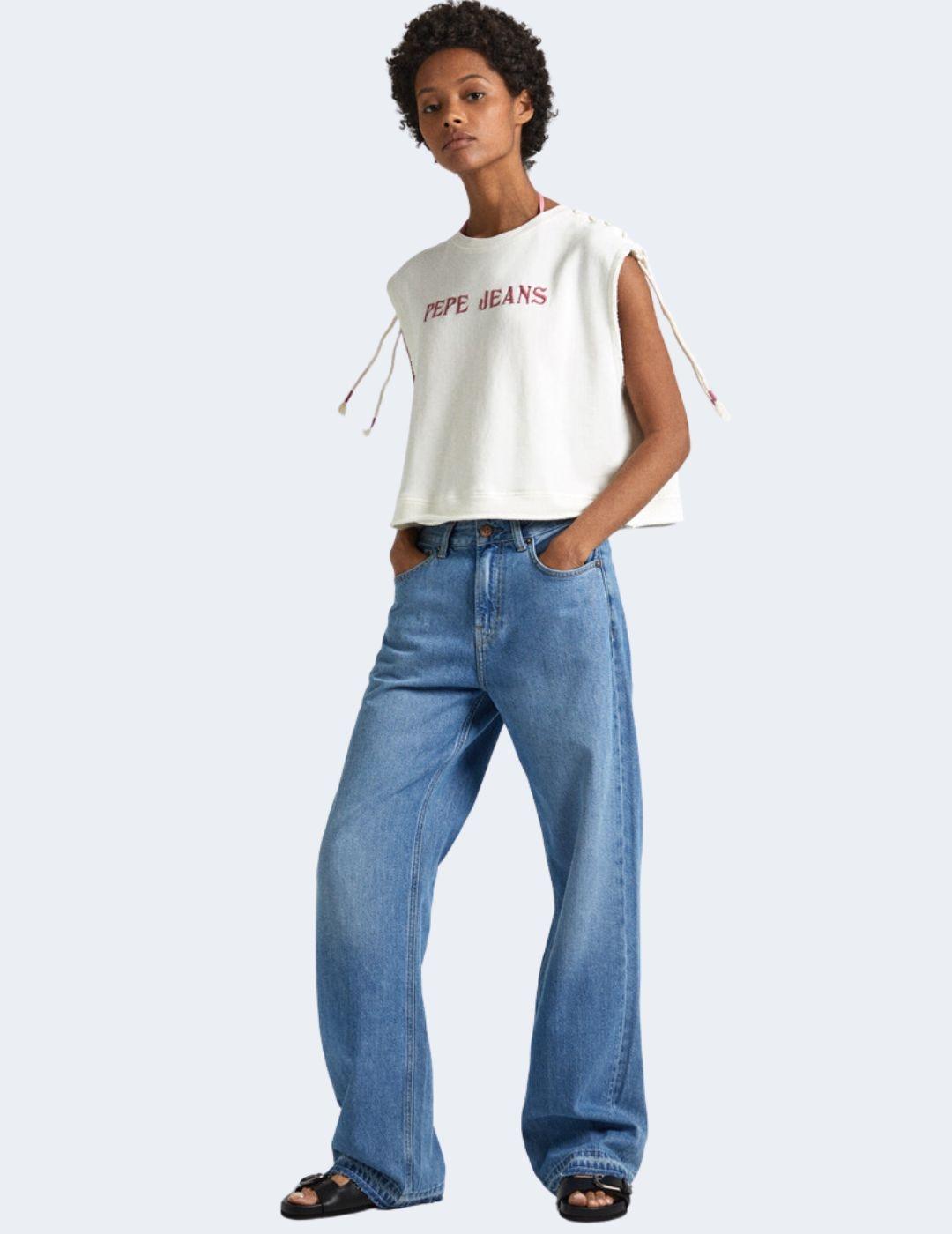 Sudadera Pepe Jeans Mujer Kendall Blanca