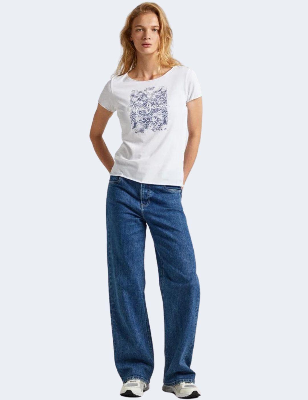 Camiseta Pepe Jeans Mujer Jury Blanca