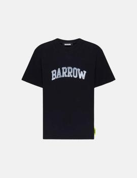 Camiseta negra Barrow estampado delante