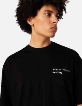 Camiseta Armani Exchange Negra Mixmag hombre