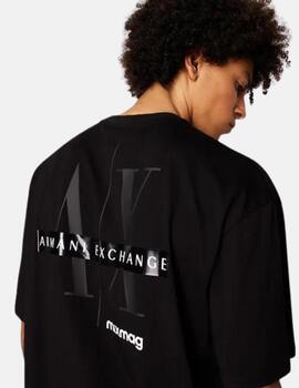 Camiseta Armani Exchange Negra Mixmag hombre