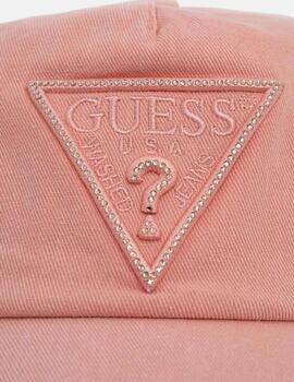 Gorra Guess rosa triangle para mujer