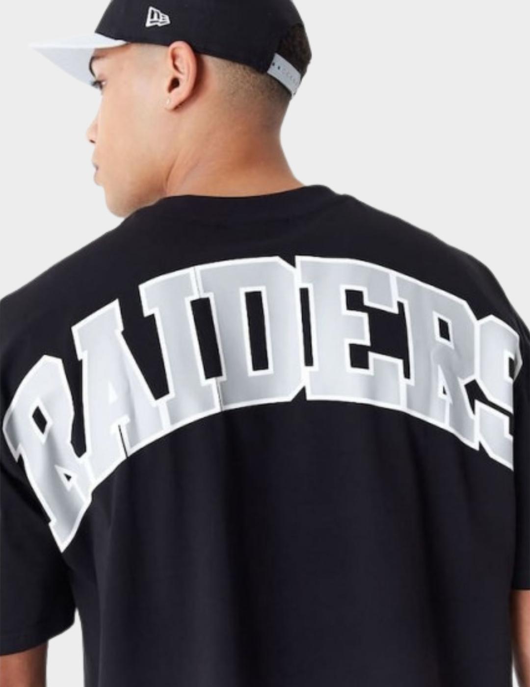 Camiseta New Era Raiders negra hombre