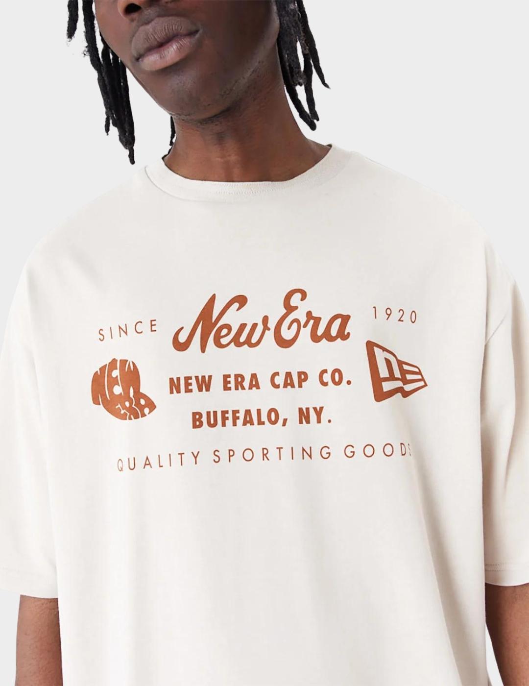 Camiseta New Era Buffalo NY beige