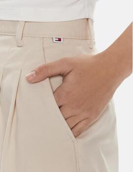Pantalon corto Tommy Jeans beige para mujer