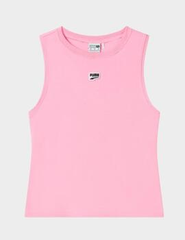 Camiseta sin mangas Puma color rosa Mujer