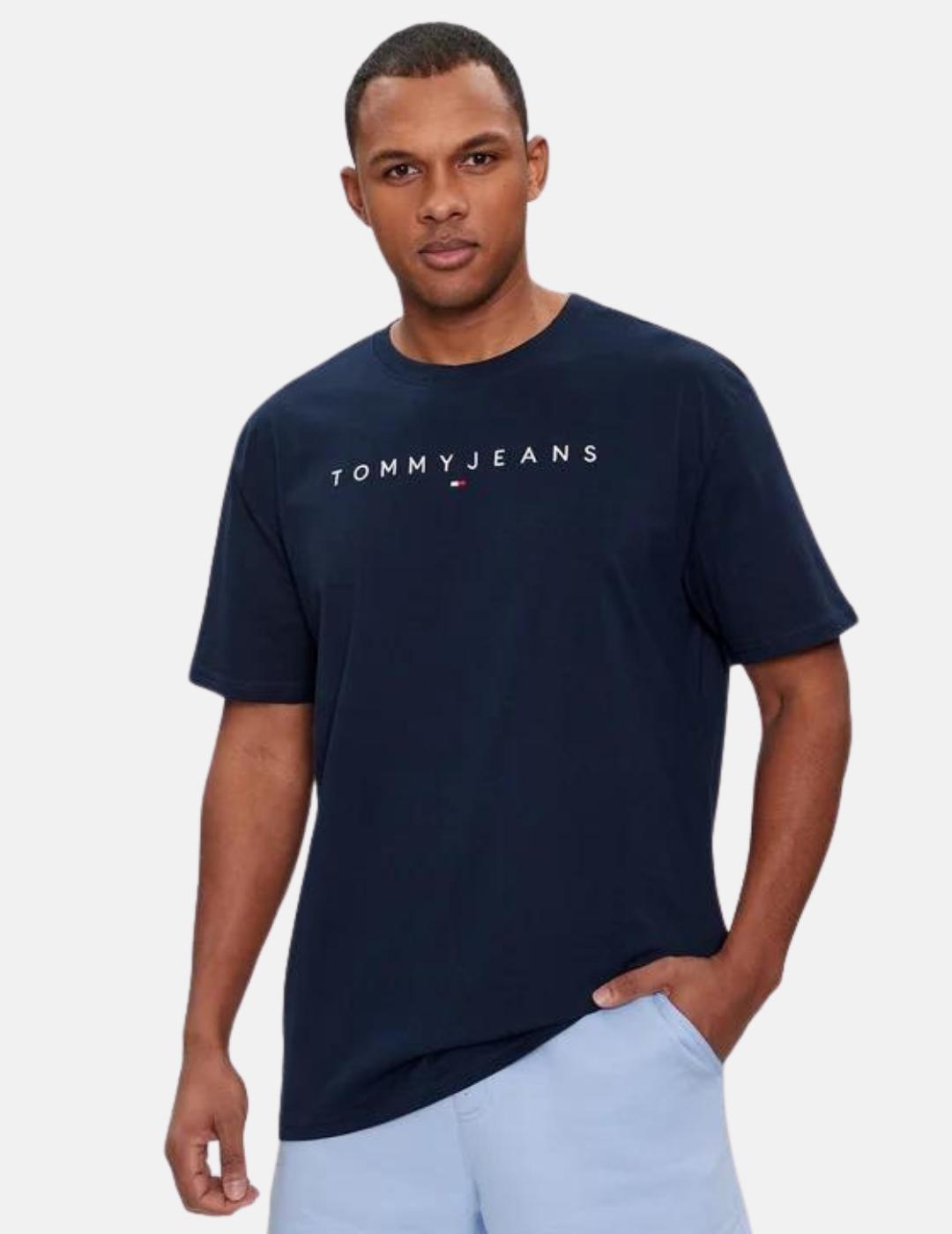 Camiseta marino Tommy Jeans bordado para hombre