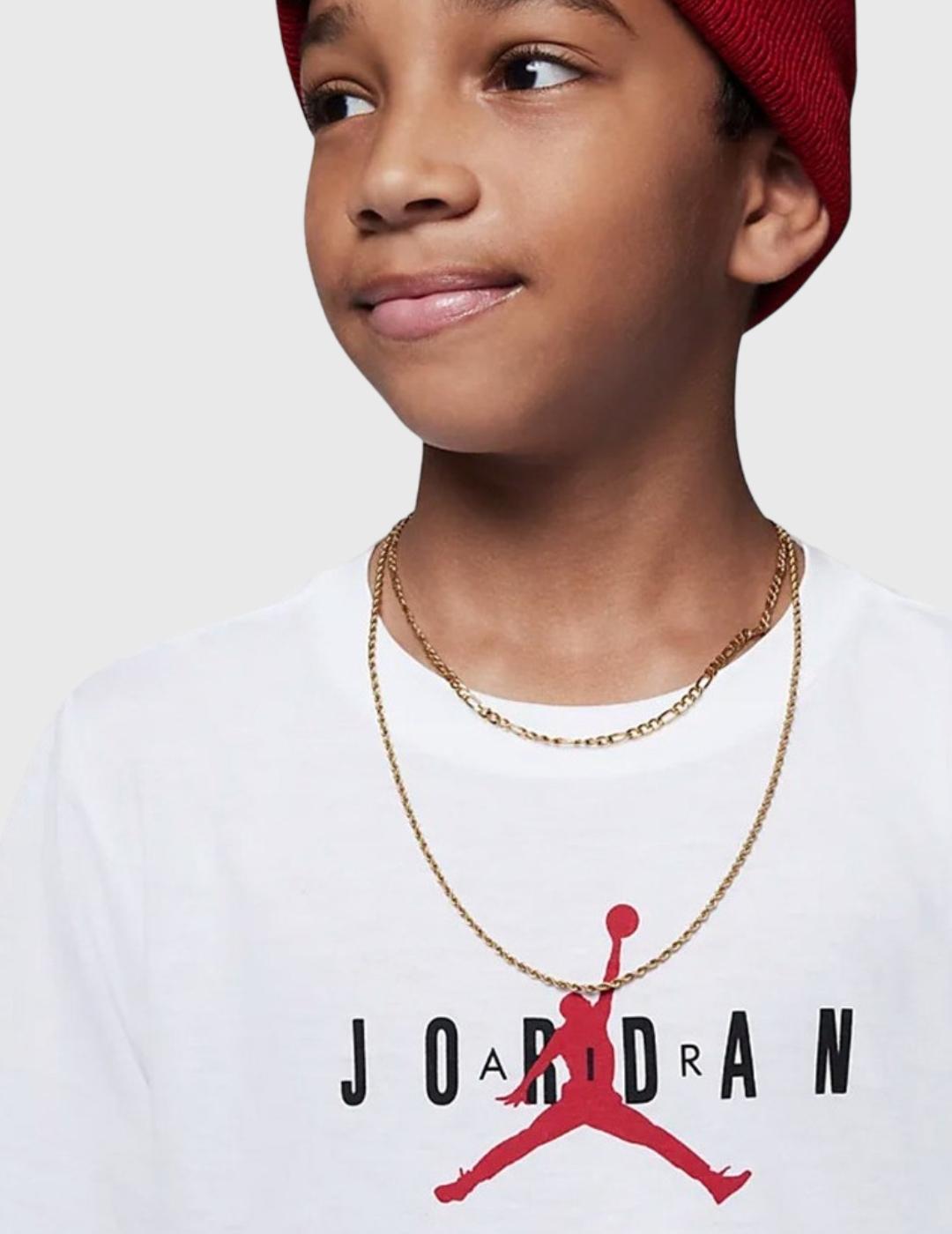 Camiseta Jordan Jumpman Blanca para Niños