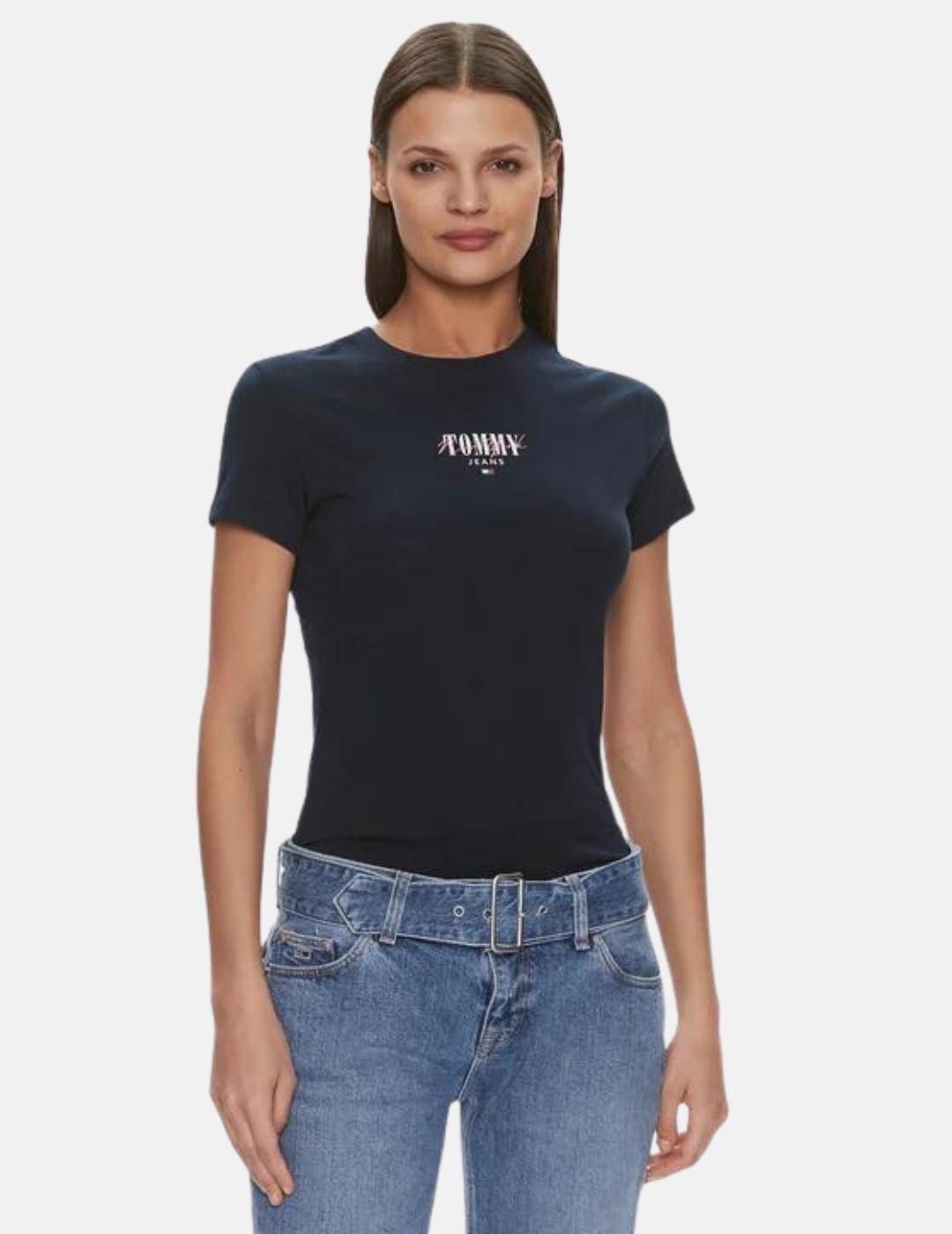 Camiseta Tommy Jeans marino basic para mujer