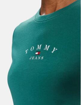 Camiseta Tommy Jeans verde essential